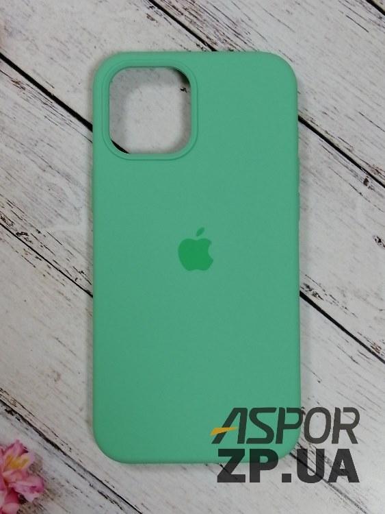 Чохол iPhone 12 Pro Max 6.7"- Silicone Case Full Cover №51 світло-зелений, фото 1
