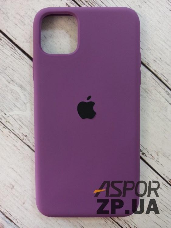 Чохол iPhone 11 Pro Max- Silicone Case Full Cover №30 темно-фіолетовий, фото 1