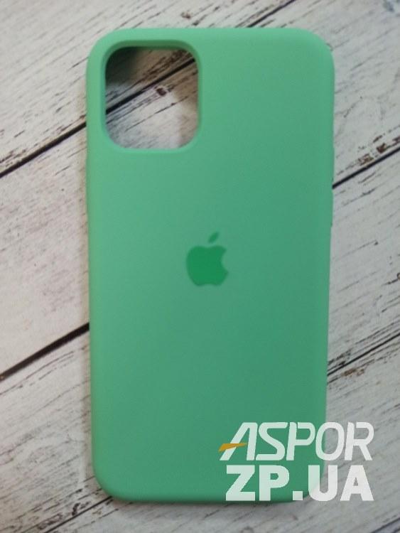 Чохол iPhone 11 Pro- Silicone Case Full Cover №51 світло-зелений, фото 1
