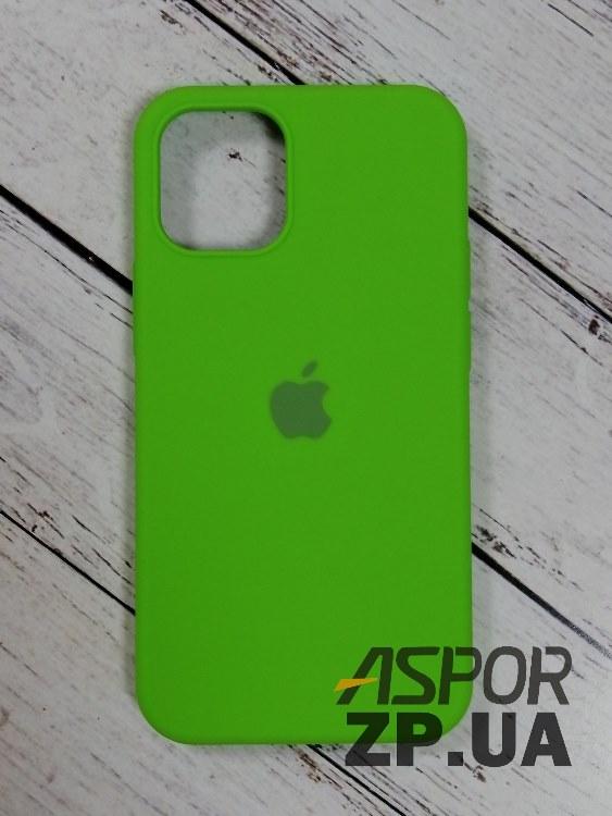 Чохол iPhone 12 mini 5.4"- Silicone Case Full Cover №31 салатовий, фото 1