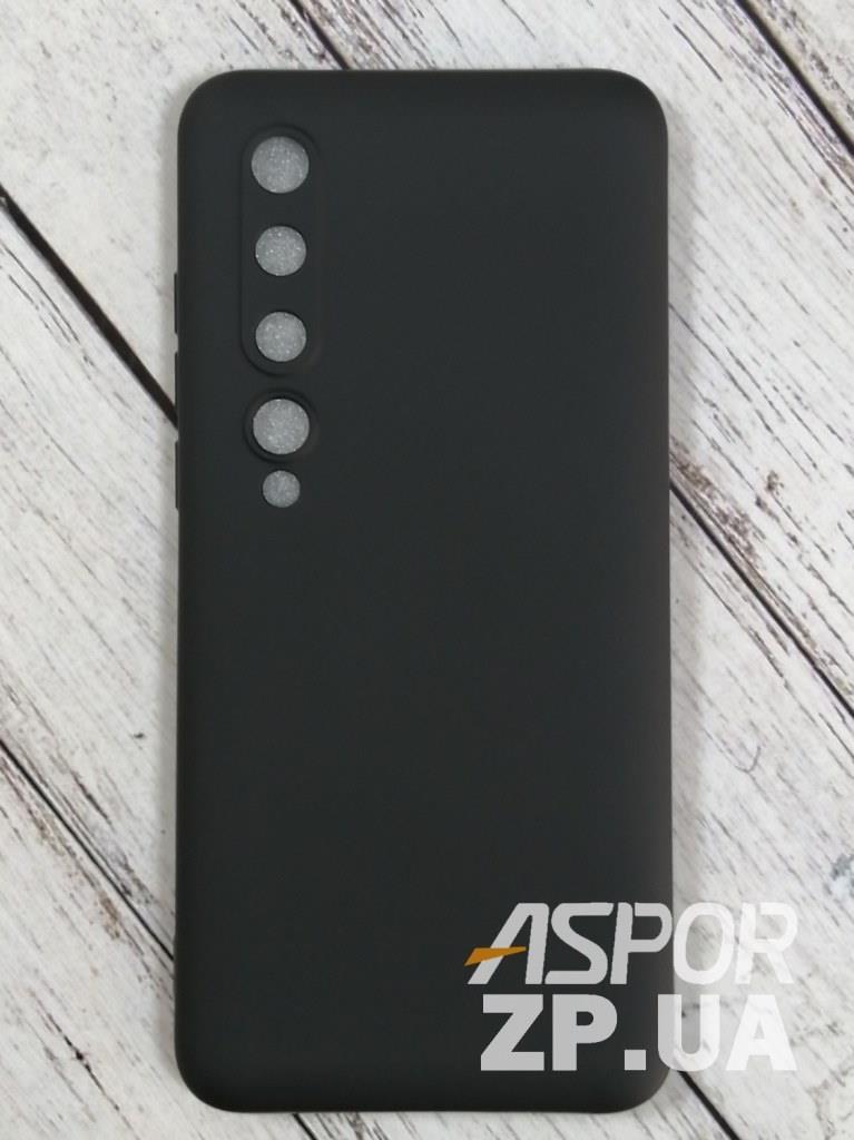 Чохол Xiaomi Mi 10/Mi 10 Pro- Aspor Silicone Full чорний, фото 1