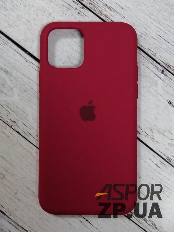 Чохол iPhone 11 Pro- Silicone Case Full Cover №35 світло-бордовий, фото 1