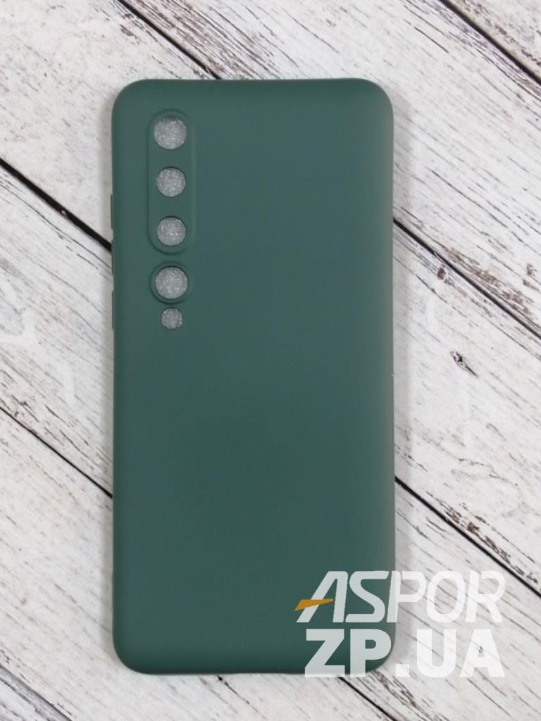 Чохол Xiaomi Mi 10/Mi 10 Pro- Aspor Silicone Full зелений, фото 1