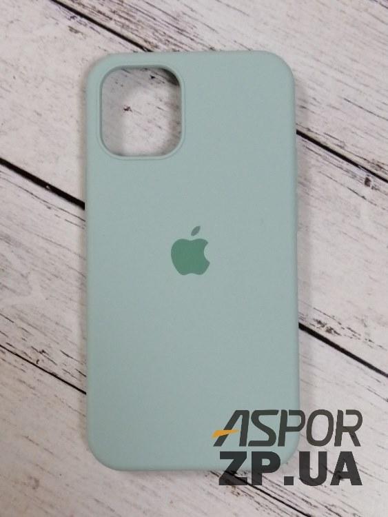 Чохол iPhone 12 mini 5.4"- Silicone Case Full Cover №17 блідо-бірюзовий, фото 1
