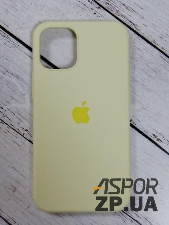 Чохол iPhone 12 mini 5.4"- Silicone Case Full Cover №53 жовтий, фото 1