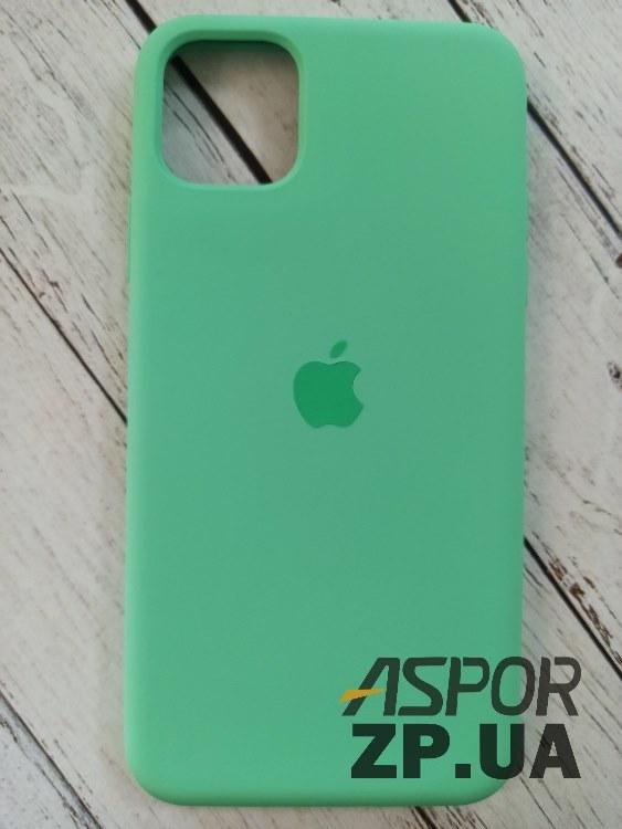 Чохол iPhone 11 Pro Max- Silicone Case Full Cover №51 світло-зелений, фото 1