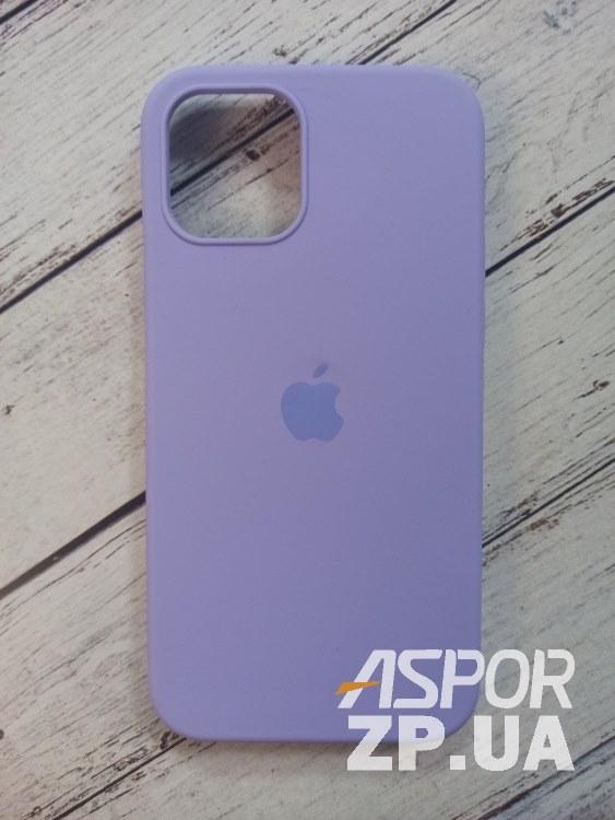 Чохол iPhone 12/12 Pro 6.1"- Silicone Case Full Cover №42 бузковий, фото 1