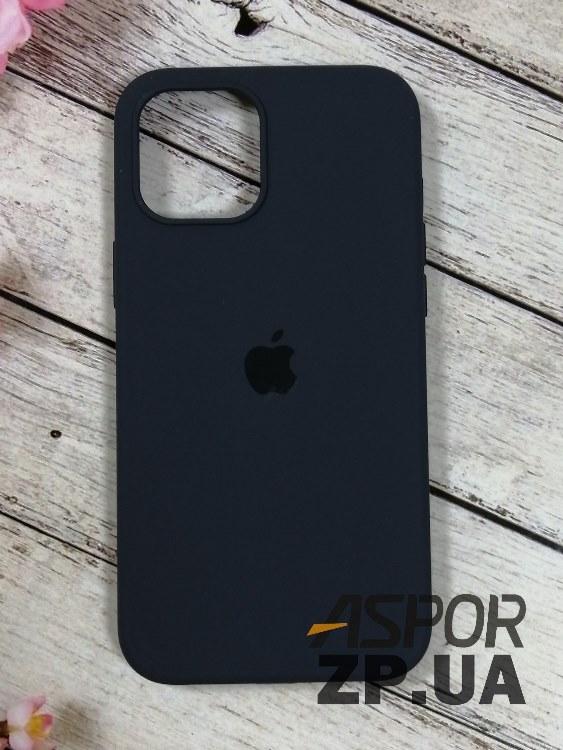 Чохол iPhone 12 Pro Max 6.7"- Silicone Case Full Cover №8 темно-синій, фото 1
