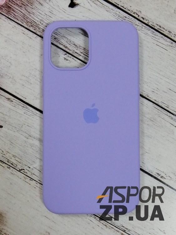 Чохол iPhone 12 Pro Max 6.7"- Silicone Case Full Cover №42 бузковий, фото 1