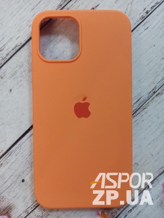Чохол iPhone 12 Pro Max 6.7"- Silicone Case Full Cover №48 помаранчевий, фото 1