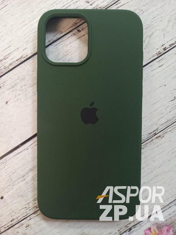 Чохол iPhone 12 Pro Max 6.7"- Silicone Case Full Cover №52 хакі, фото 1