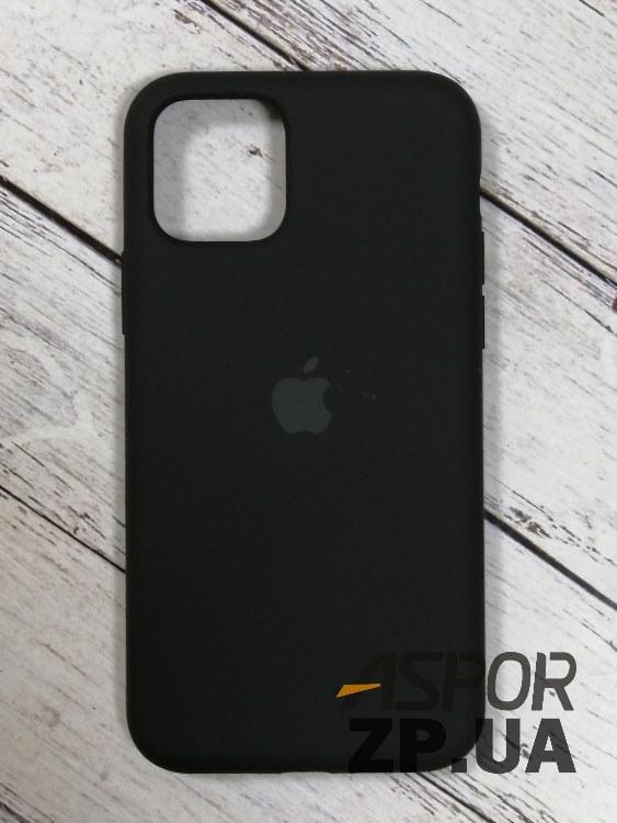 Чохол iPhone 11 Pro- Silicone Case Full Cover №18 чорний, фото 1