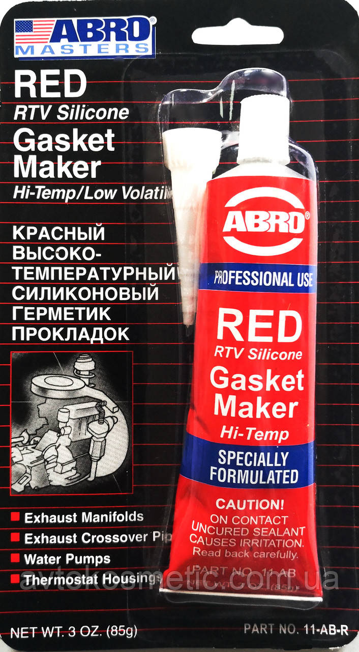 Abro Герметик червоний. Уценка!, фото 1