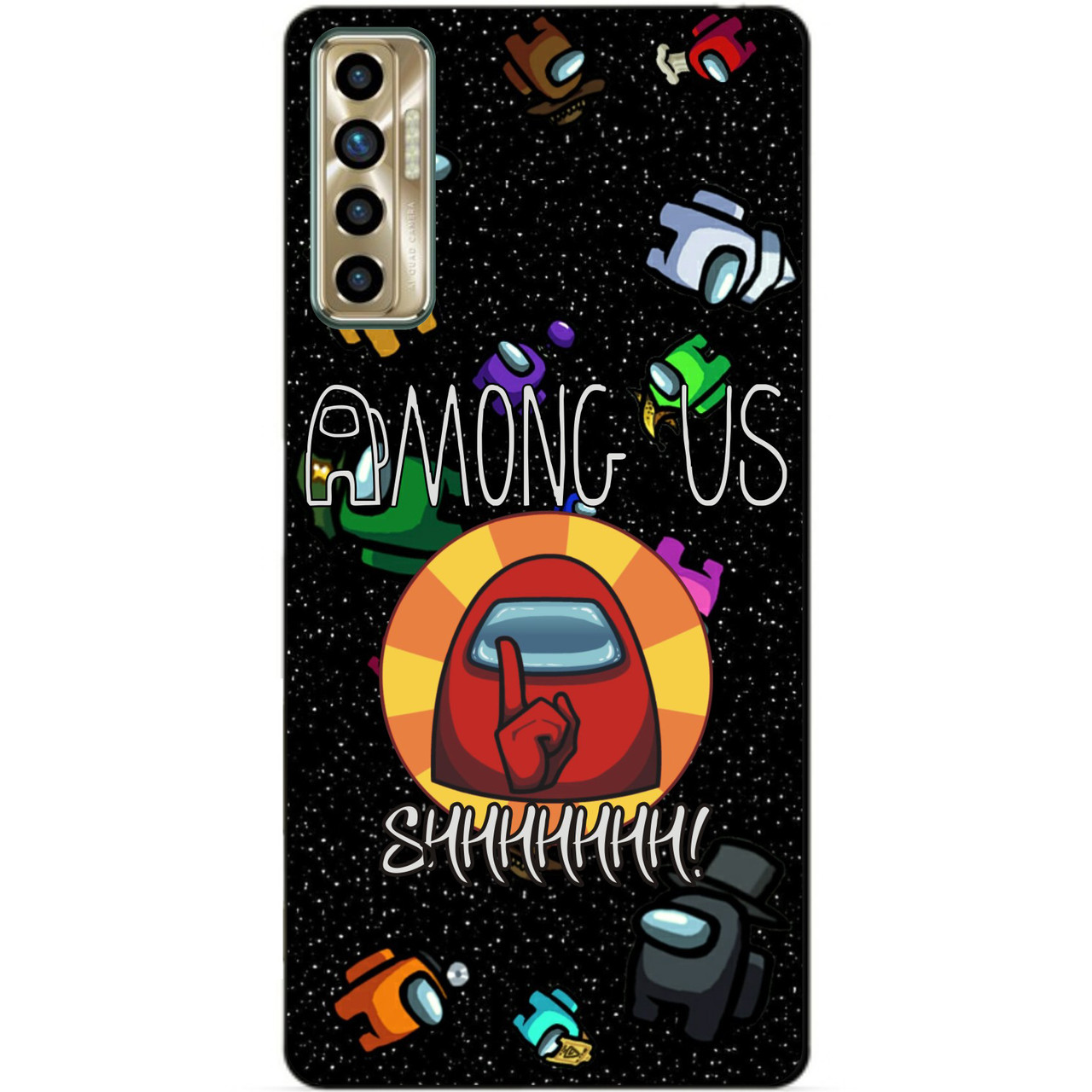 Силіконовий бампер чохол для Tecno Camon 17P з малюнком Among Us