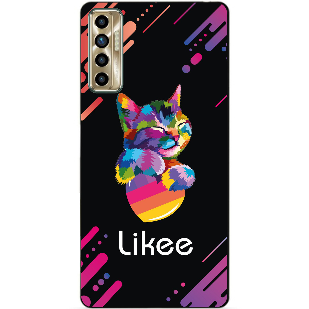 Силіконовий бампер чохол для Tecno Camon 17P з малюнком Likee