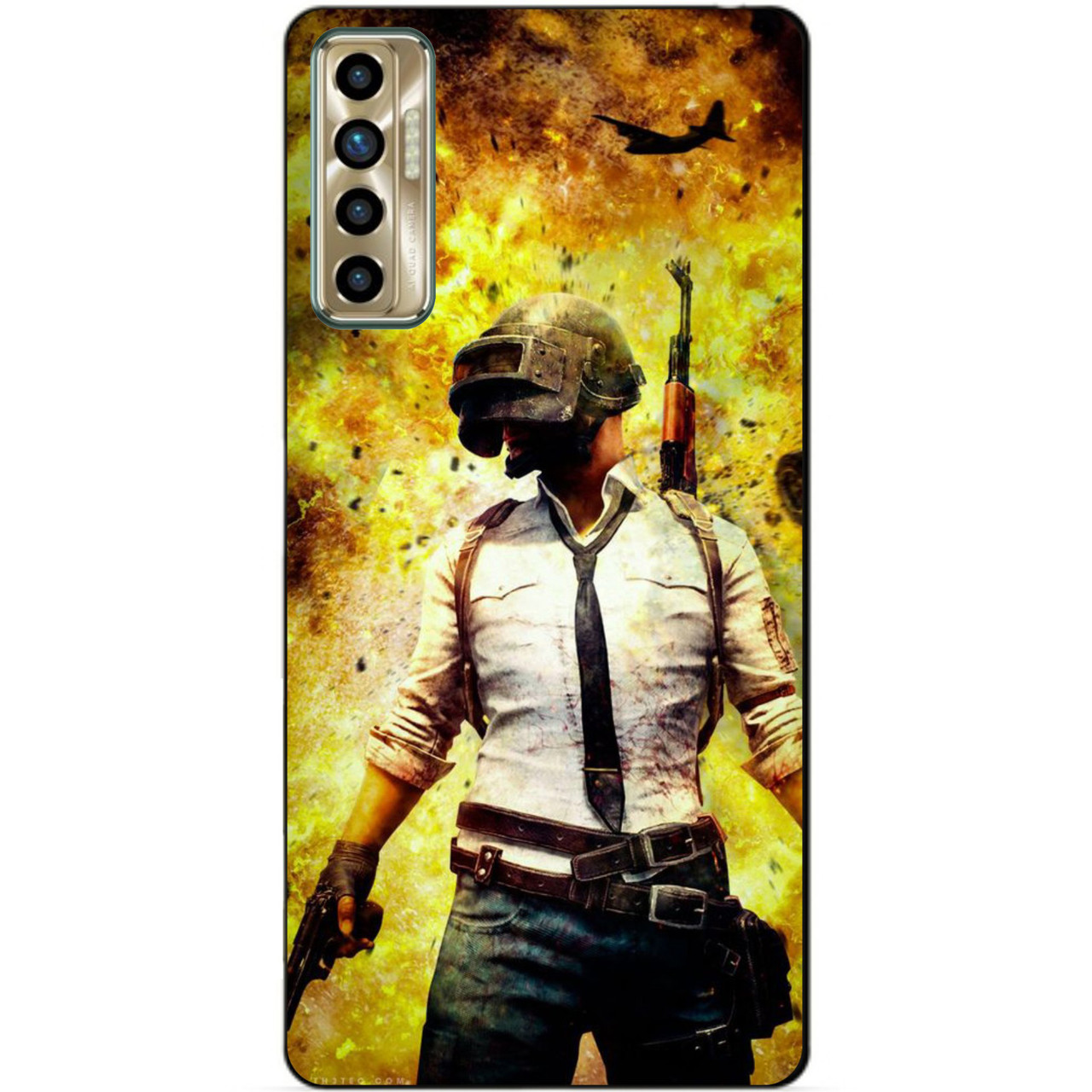 Силіконовий бампер чохол для Tecno Camon 17P з малюнком ПАБГ