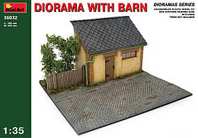 Підстава для діорами з сараєм в масштабі 1/35. MINIART 36032