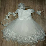 Сніжинка Дитяча сукня біла Павутинка, фото 7