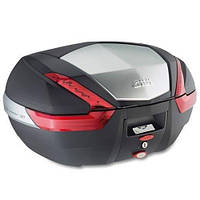 КОФР ЦЕНТРАЛЬНЫЙ/БОКОВОЙ GIVI V47N 47L RED-SILVER