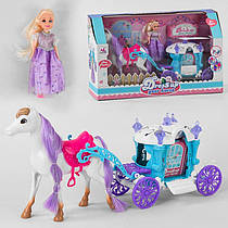 Іграшка Лялька з каретою 5506 (12) лялька, кінь, в коробці