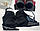 Оксамитовий жіночий комплект нижньої білизни з шкіряними вставками в чорному кольорі, фото 2