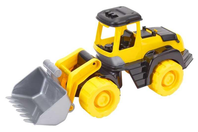 Іграшка Трактор 6887 (6) "ТЕХНОК" інерція, рухливе навісне обладнання, регулювання коліс, сет