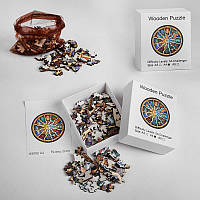 Игрушка Пазлы К 5092 (100) "Знаки зодиака", деревянные, фигурные, формат А4, в коробке