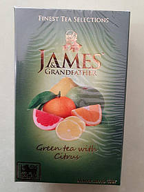Чай James з цитрусовими 100 г зелений