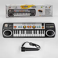 Іграшка Піаніно MQ 3201 (48/2) на батарейках, мікрофон, 8 нритмов, 3 тони, 24 демо мелодії, в коробк