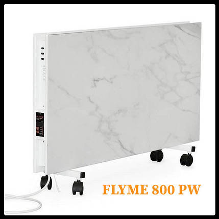 Подвійний керамічний обігрівач c програматором Flyme 800PW білий, фото 1