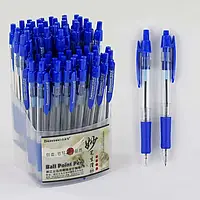 Набір кулькових ручок З 37076 (40) ЦІНА ЗА 60 ШТУК В БЛОЦІ, синя паста, діаметр пишучого вузла 0,7 мм