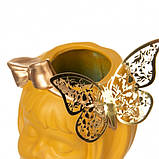 Керамічна ваза "Sweetheart" жовта, фото 2