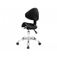 Стул -седло для мастера 854(3 регулирующих механизма) стульчик мастера косметолога, парикмахера, стул мастера