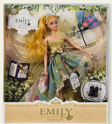 Лялька красива шарнірна 29 см з аксесуарами "Emily" QJ078/QJ078D