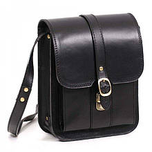 Чоловіча молодіжна сумка-планшет через плече компактного розміру з натуральної шкіри