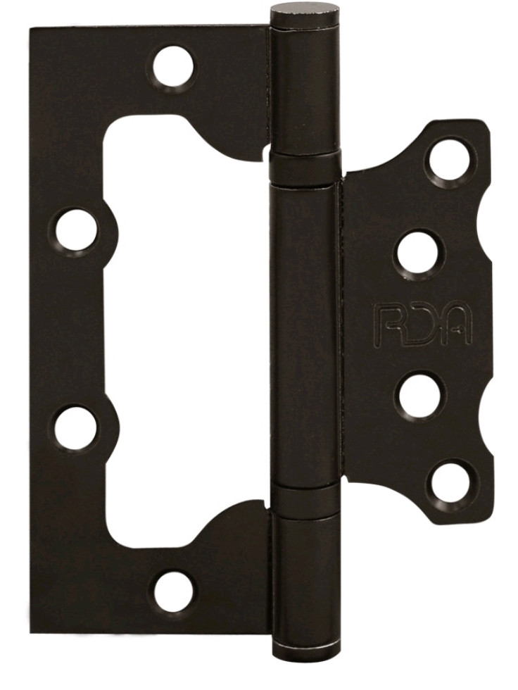 Завіса для дверей накладна (без врізки) RDA 100*75*2,5 чорний матовий, фото 1