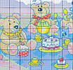 Набір для вишивання за нанесеною на канву схемою "Teddy Bear's Picnic".AIDA 14CT printed,37*31см, фото 6