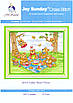Набір для вишивання за нанесеною на канву схемою "Teddy Bear's Picnic".AIDA 14CT printed,37*31см, фото 3