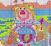 Набір для вишивання за нанесеною на канву схемою "Teddy Bear's Picnic".AIDA 14CT printed,37*31см, фото 7
