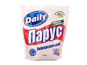 Пральний порошок Парус DAILY ручн. універс. (дою-пак) 1,5 кг ТМ БІЛІ ПАРУСУ