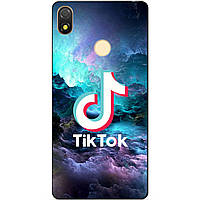 Силіконовий бампер чохол для Tecno Pop 3 з малюнком Tik Tok