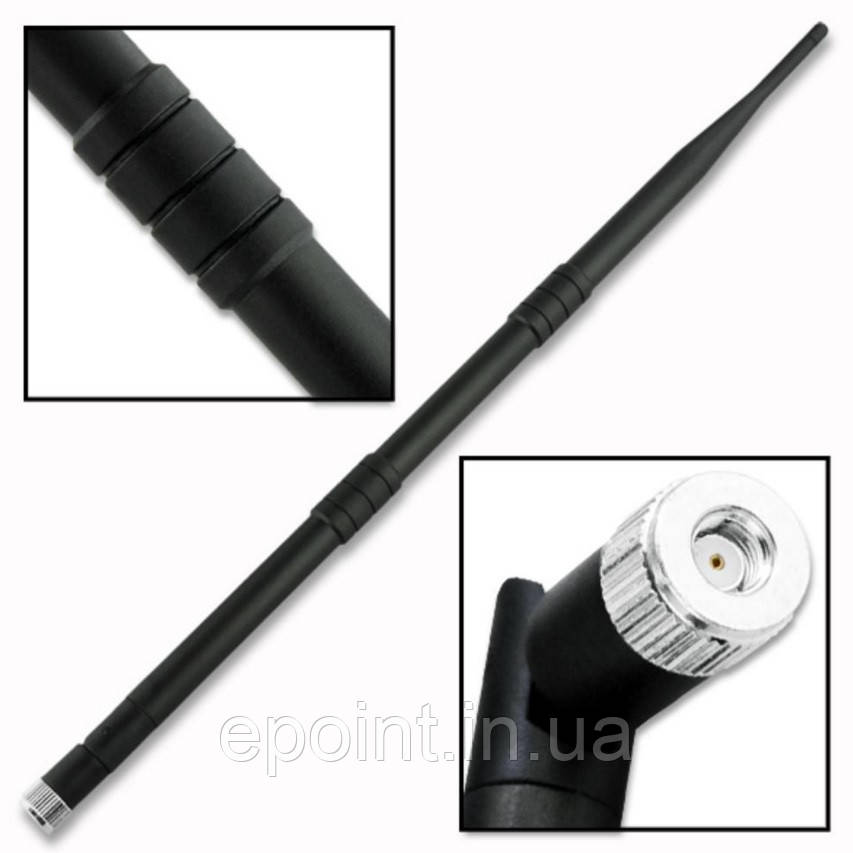 Антена для WI-FI роутера 2.4GHz посилення сигналу 12 dBi роз'єм RP-SMA, фото 1