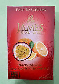 Чай James з апельсином та маракуйєю 100 г чорний