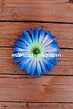 Штучні квіти - Хризантема, насадка Ø 16 см Блакитний, фото 3