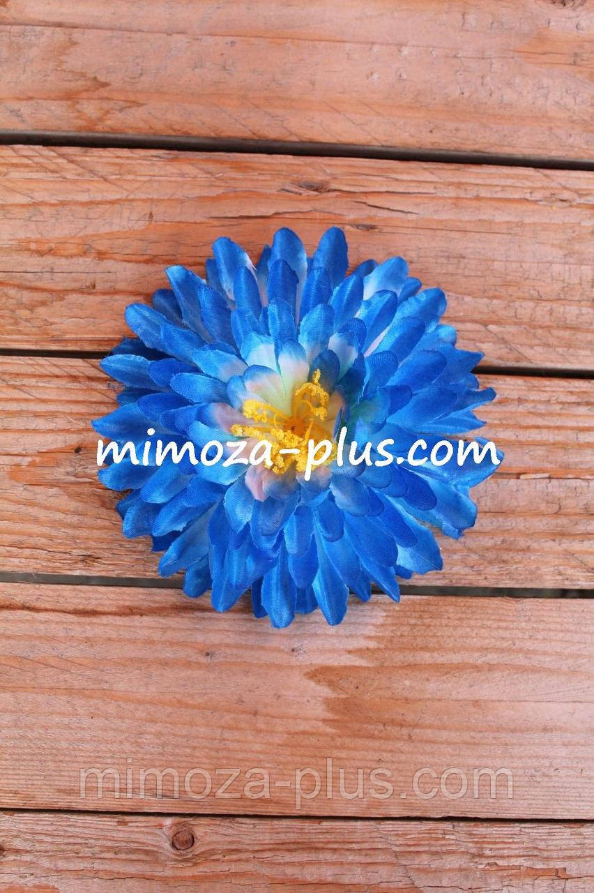Штучні квіти - Хризантема, насадка Ø 16 см Блакитний