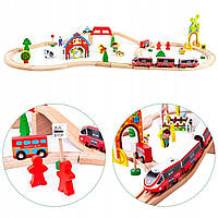 Дерев'яна залізниця EcoToys HM180995
