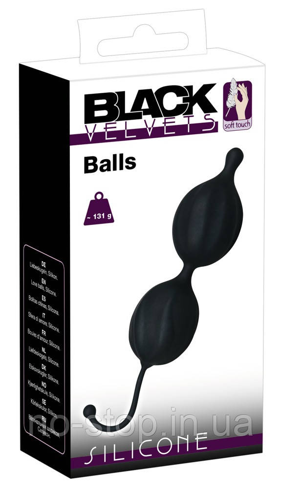 Вагінальні кульки Black Velvet Balls, фото 1