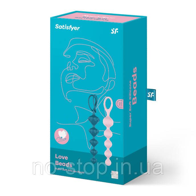 Набір анальних лацюжків Satisfyer Beads  (set of 2) (Colored), фото 1