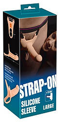 Страпон Silicone Strap-on +6cm large