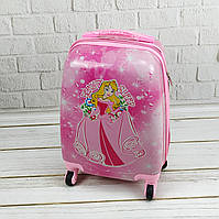 Детский чемодан №4 "Спящая красавица" с двухсторонним принтом на 4х колесах